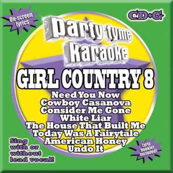 Music - CD Party Tyme Karaoke - Girl Country 8 (8+8-Song CD+G Book