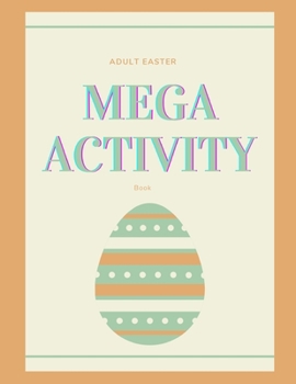 Paperback Adult Mega Easter Activity Book