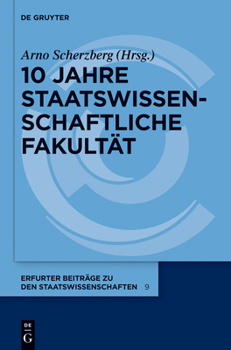 Hardcover 10 Jahre Staatswissenschaftliche Fakultät [German] Book