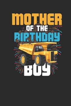 Mother Of The Birthday Boy: Graph Paper Notebook (6" x 9" - 120 pages) ~ Birthday Themed Notebook for Daily Journal, Diary, and Gift