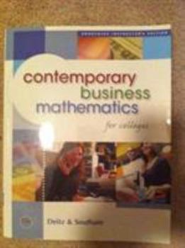 Paperback Aie Contemp Bus Math Coll Stdt Book