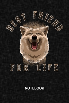 Paperback Best Friend For Life: Dog Lover NOTEBOOK Grid-lined 6x9 - Dogs Journal A5 Gridded - Dog Owner Planner Japanese Dog 120 Pages SQUARED - Shiba Book