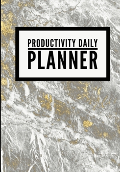 Productivity Daily Planner: Marble Gold (2) - Undated Productivity Planner, Productivity Notebook, Organizer For Daily Routine Planning - [Professional Grade]
