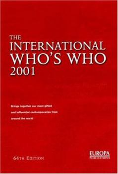 Hardcover Intl Whos Who 2001 Book