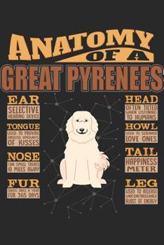 Anatomy Of A Great Pyrenees: Anatomy Of A Great Pyrenees Notebook Journal 6x9 Personalized Customized Gift For Great Pyrenees Mom Dad Lined Paper