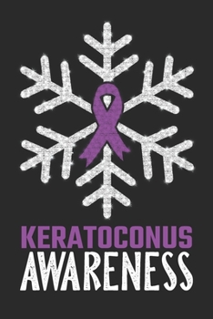 Keratoconus Awareness: Christmas Snowfall College Ruled Keratoconus Awareness Journal, Diary, Notebook 6 x 9 inches with 100 Pages