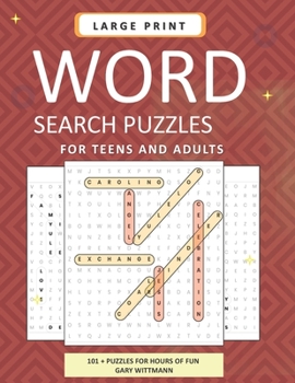 LARGE PRINT Word Search Puzzles for Teens and Adults: 101 Word Search Puzzles
