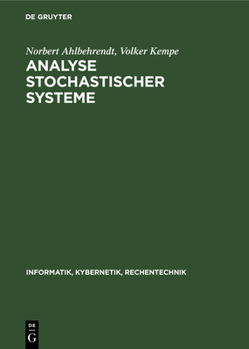 Hardcover Analyse Stochastischer Systeme [German] Book