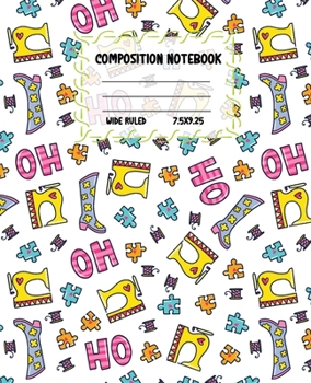 Paperback Composition Notebook Wide Ruled: Boots Colourful Workbook for Girls Boys for Writing - Pretty Journal for Kids - Unique Gift Idea with Cute Patterns Book