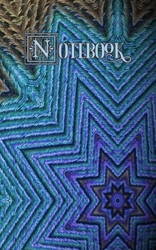 Paperback Notebook: Peacock Kaleidoscope, Blue, Green and Tan - College Ruled, Medium Ruled Paper, Small Convenient Size Book