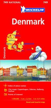 Map Michelin Denmark Map # 749 Book