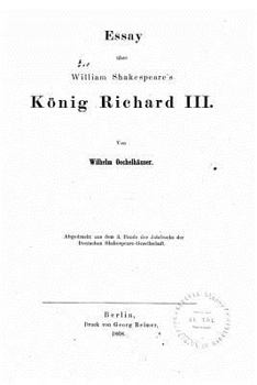 Paperback Essay über William Shakespeare's König Richard III [German] Book