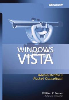 Paperback Windows Vista Administrator's Pocket Consultant Book