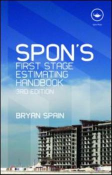 Paperback Spon's First Stage Estimating Handbook Book