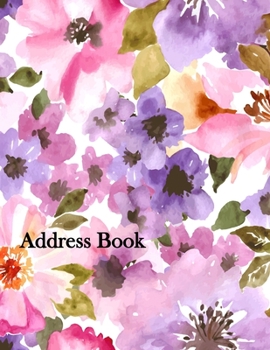 Paperback Address Book: Large Print 8.5"x11" Address Book with Alphabetical Organizer For Address, Phone Number, Email, Birthday, Home, Work, [Large Print] Book