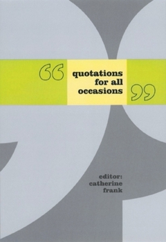 Hardcover Quotations for All Occasions Book