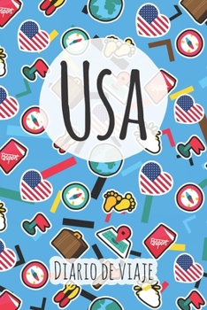 Diario de viaje Usa: Planificador de viajes I Planificador de viajes por carretera I Cuaderno de puntos I Cuaderno de viaje I Diario de bolsillo I Regalo para mochileros I Agenda de viaje