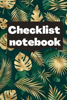 Paperback Checklist Notebook: To Do List Notebook, Daily and Weekly Planning, Productivity Journal Book