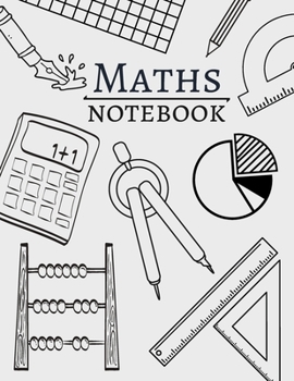 Paperback Maths notebook: wide grid composition notebook 120 pages (8.5x11) square graph paper, get ready for the new school year; back to schoo Book