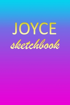 Joyce: Sketchbook | Blank Imaginative Sketch Book Paper | Pink Blue Gold Custom Letter J Personalized Cover | Teach & Practice Drawing for Experienced ... Doodle Pad | Create, Imagine & Learn to Draw