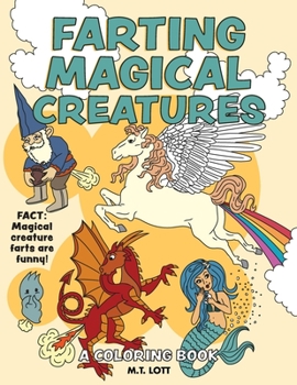 Paperback Farting Magical Creatures: A Coloring Book