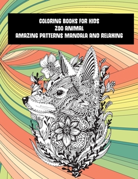 Paperback Zoo Animal Coloring Books for Kids - Amazing Patterns Mandala and Relaxing - Elephants Book