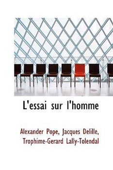 Paperback L'Essai Sur L'Homme Book