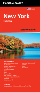 Map Rand McNally Easy to Read Folded Map: New York State Map Book