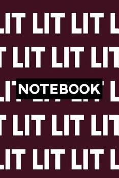 Paperback Notebook: Lit Typography Meme Pattern Book