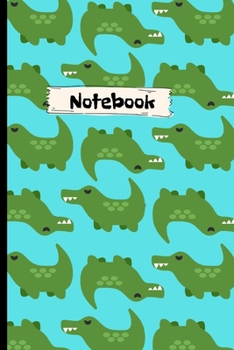 Paperback Notebook: Snappy Chappy Crocodile-Cute crocodile notebook/Journal.For kids, Big kids, animal lovers, reptile, alligator.Size 6" Book