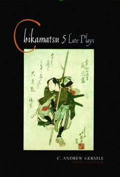 Hardcover Chikamatsu: Five Late Plays Book