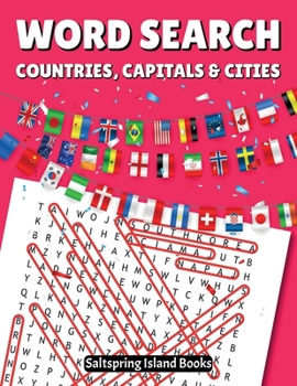 Paperback WORD SEARH countries, capitals & cities Book
