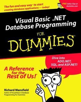 Paperback Visual Basic .Net Database Programming for Dummies Book
