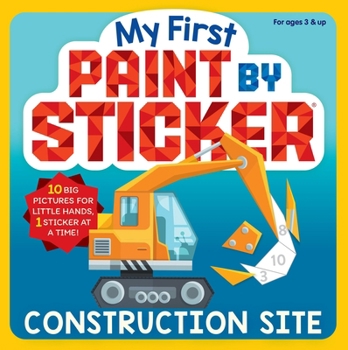 Paperback My First Paint by Sticker: Construction Site Book