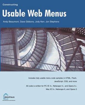 Paperback Constructing Usable Web Menus Book