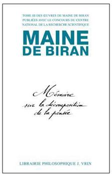 Paperback Oeuvres, Tome III: Memoire Sur La Decomposition de la Pensee - Memoire Sur Les Rapports de l'Ideologie Et Des Mathematiques [French] Book