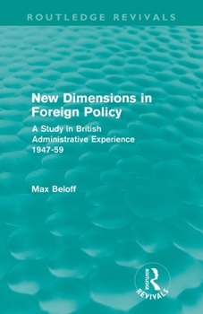 New Dimensions in Foreign Policy