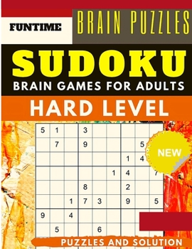 Paperback Hard Sudoku Puzzle Book for Adults Book