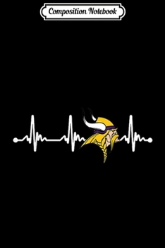 Composition Notebook: Christmas Football Minnesota-Viking Heartbeat Fan  Journal/Notebook Blank Lined Ruled 6x9 100 Pages