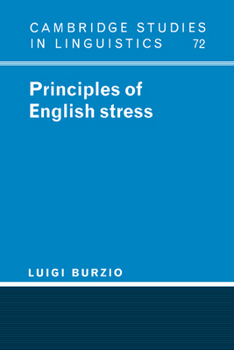 Hardcover Principles of English Stress Book