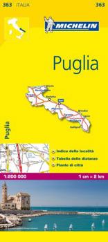 Paperback Michelin Map Italy: Puglia 363 [Italian] Book