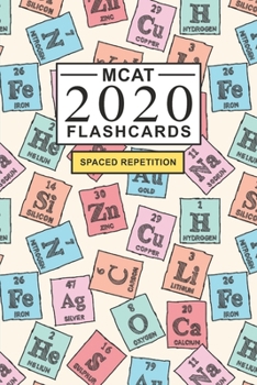 Paperback MCAT Flashcards: Create your own flash cards for MCAT prep. Includes Spaced Repetition Schedule and Lapse Tracker - Periodic Elements c Book