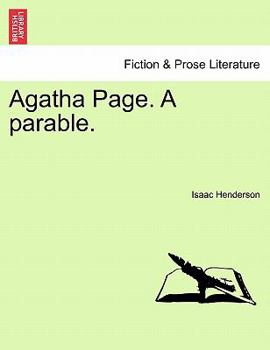 Paperback Agatha Page. a Parable. Book