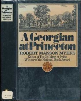 Hardcover A Georgian at Princeton Book