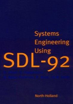 Hardcover Systems Engineering Using SDL-92 Book