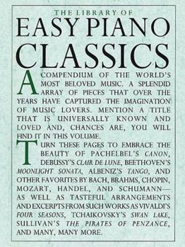 Paperback Library of Easy Piano Classics Book