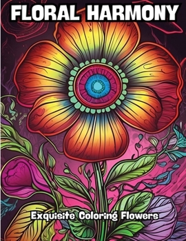 Paperback Floral Harmony: Exquisite Coloring Flowers Book
