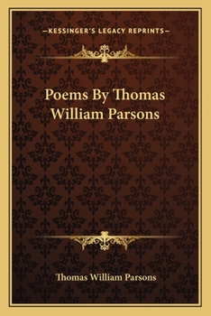 Paperback Poems By Thomas William Parsons Book