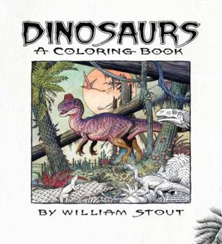 Paperback Dinosaurs: A Coloring Book by William Stout Book