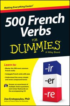 Paperback 500 French Verbs for Dummies Book